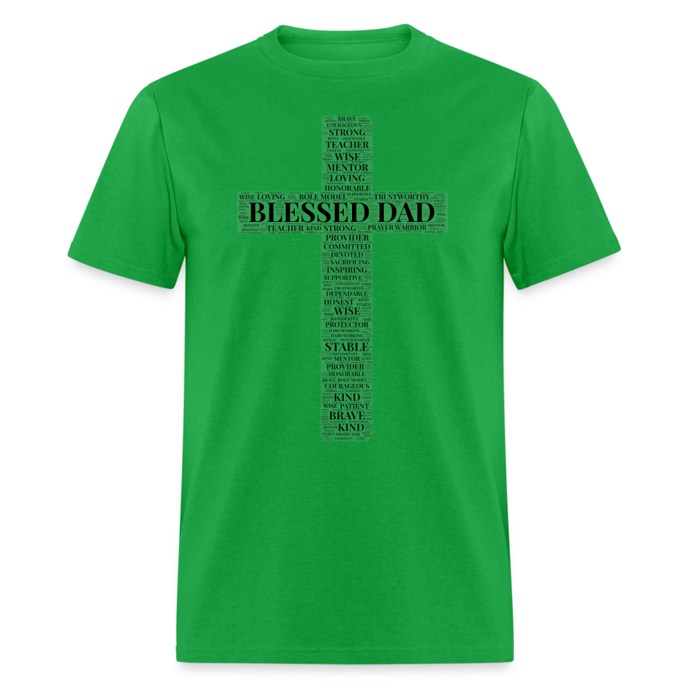 Blessed Dad T-Shirt - bright green
