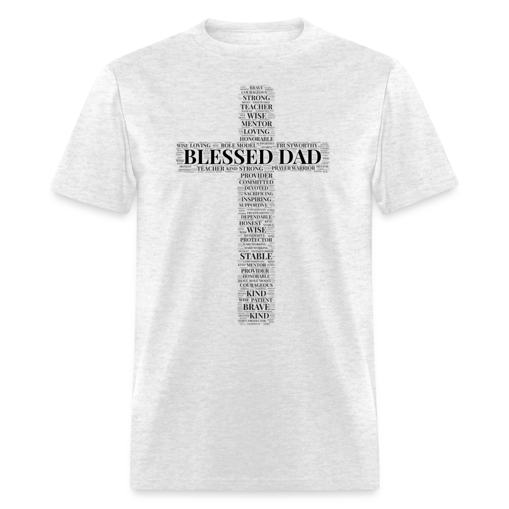 Blessed Dad T-Shirt - light heather gray