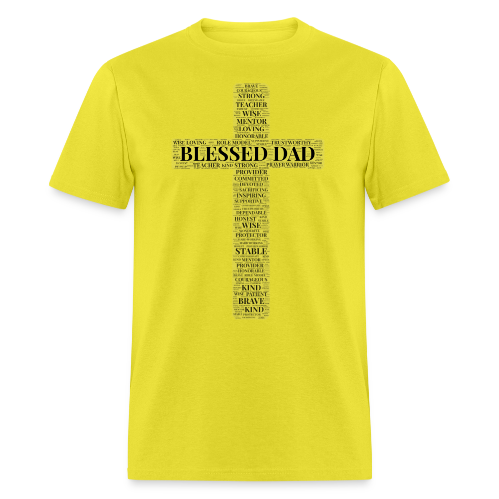 Blessed Dad T-Shirt - yellow
