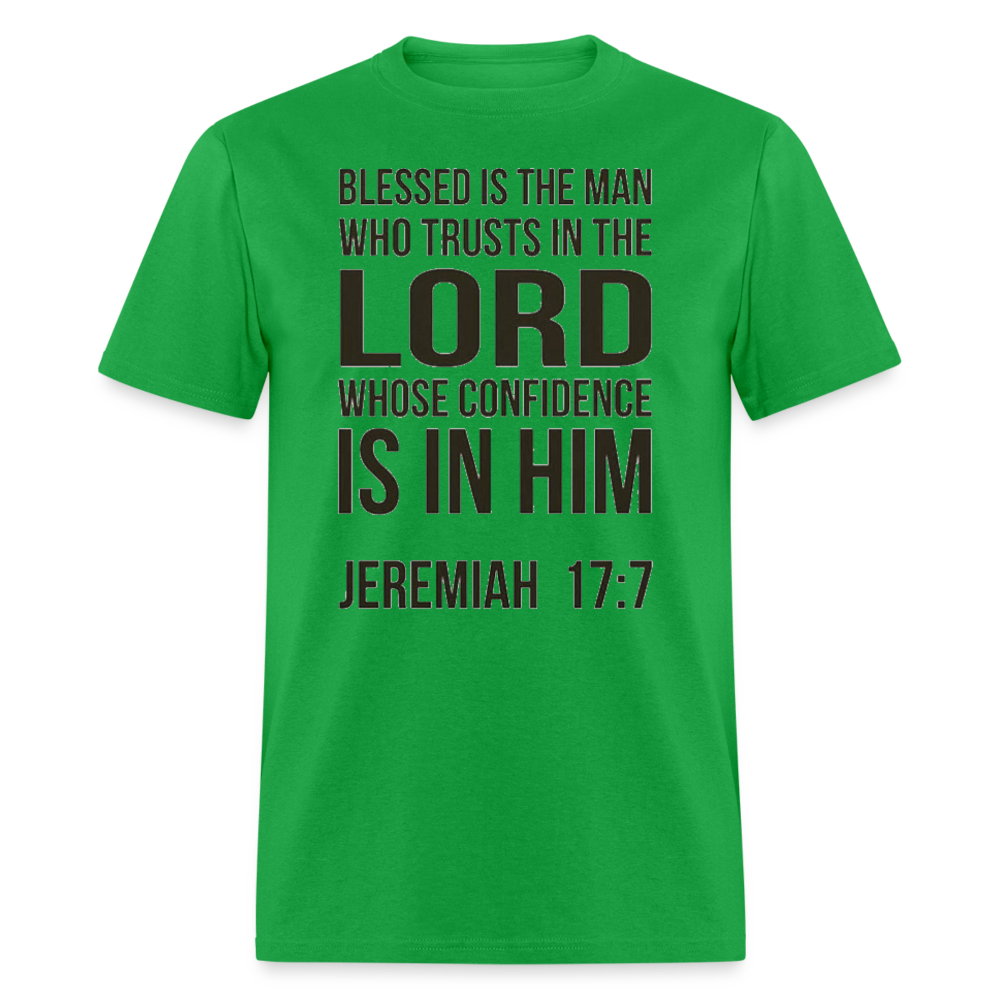 Blessed is the man T-Shirt - bright green