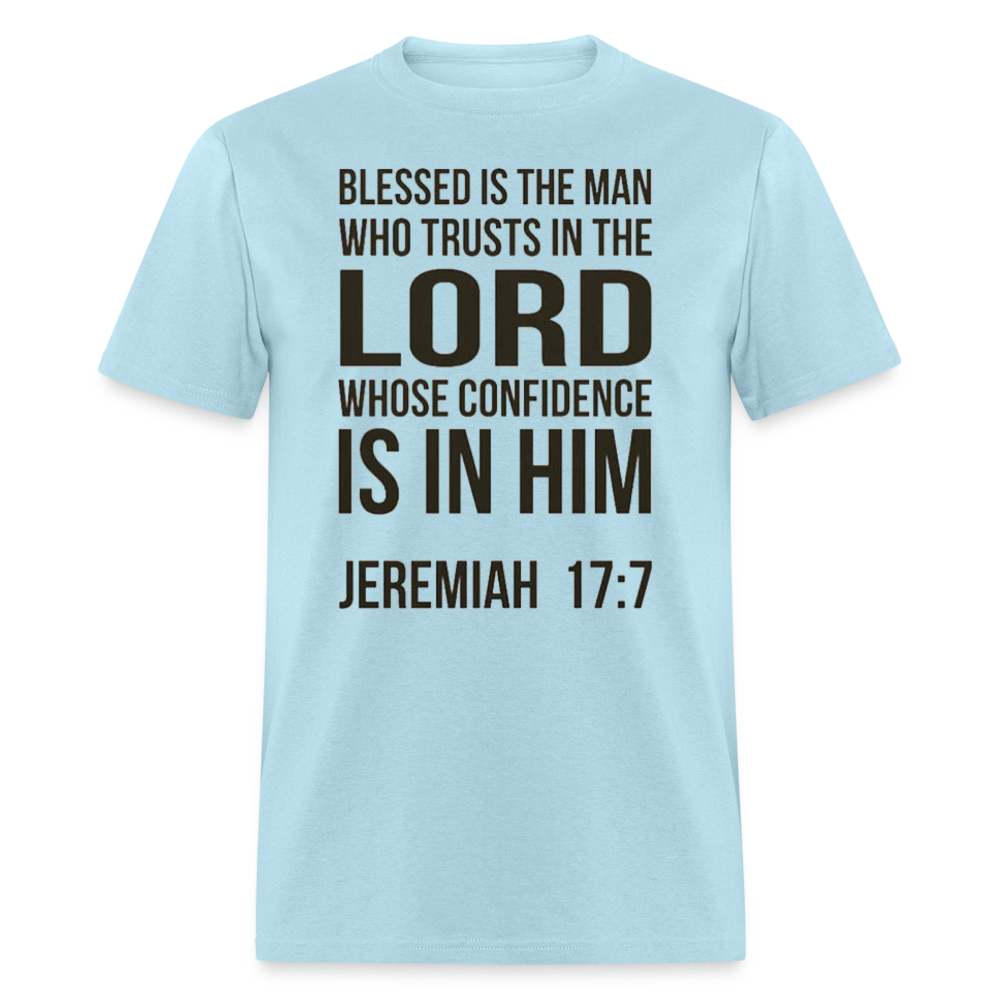 Blessed is the man T-Shirt - powder blue