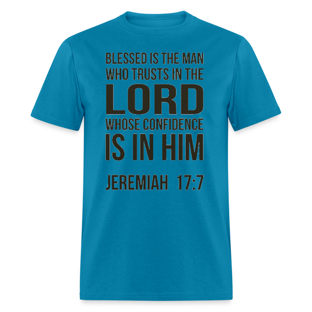 Blessed is the man T-Shirt - turquoise