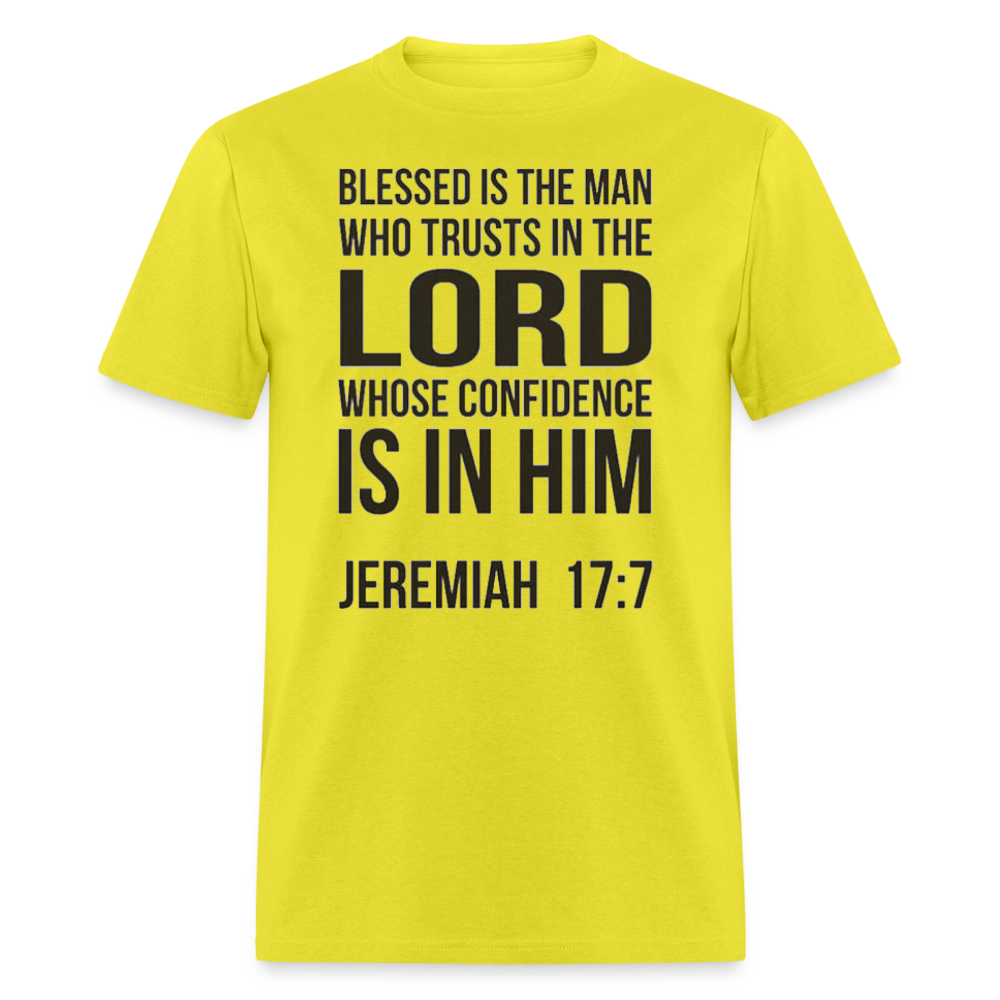 Blessed is the man T-Shirt - yellow