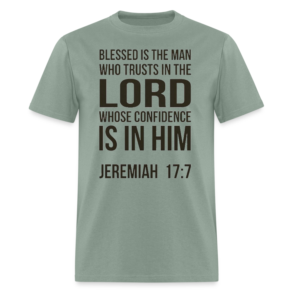 Blessed is the man T-Shirt - sage