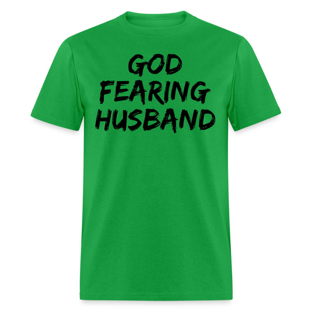 God Fearing Husband T-Shirt - bright green