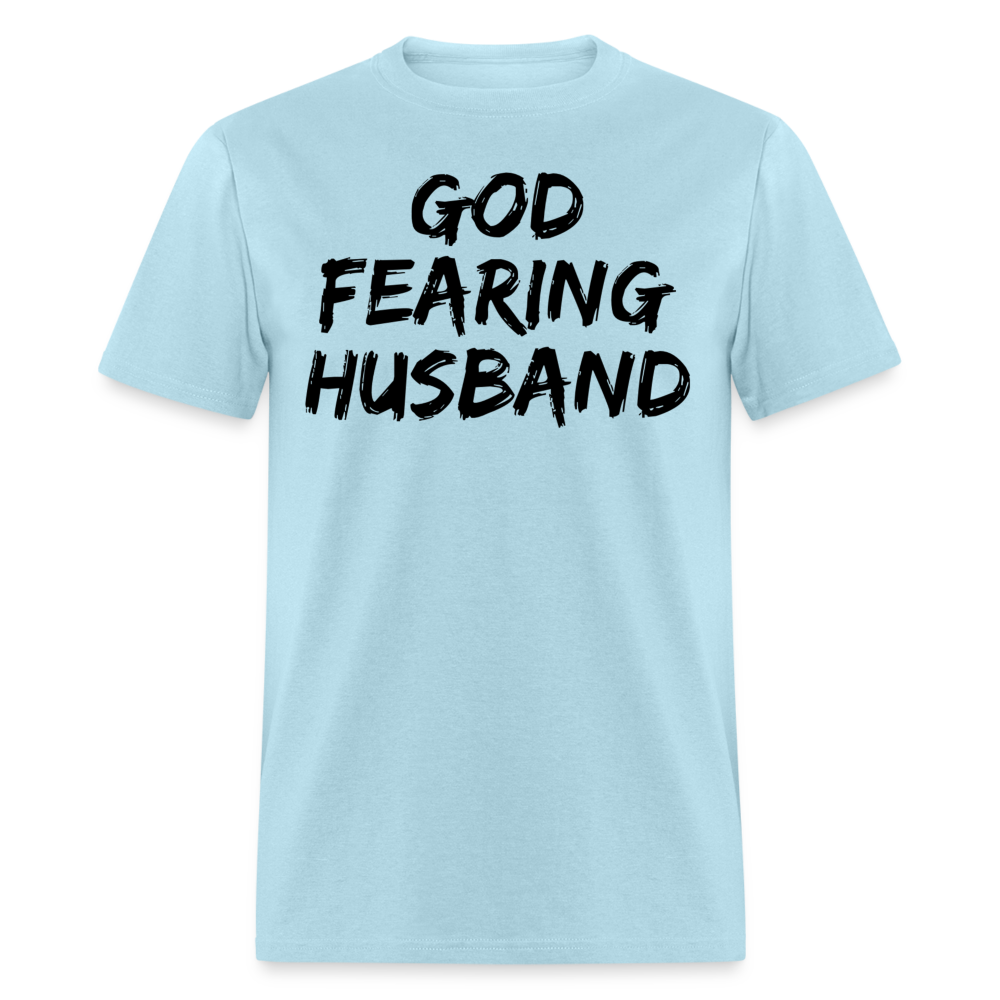 God Fearing Husband T-Shirt - powder blue