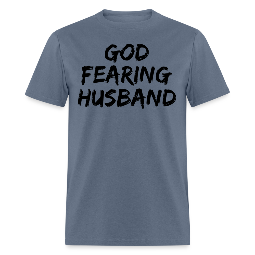 God Fearing Husband T-Shirt - denim