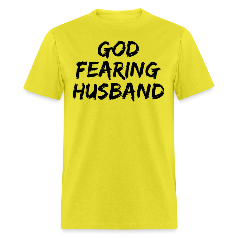 God Fearing Husband T-Shirt - yellow