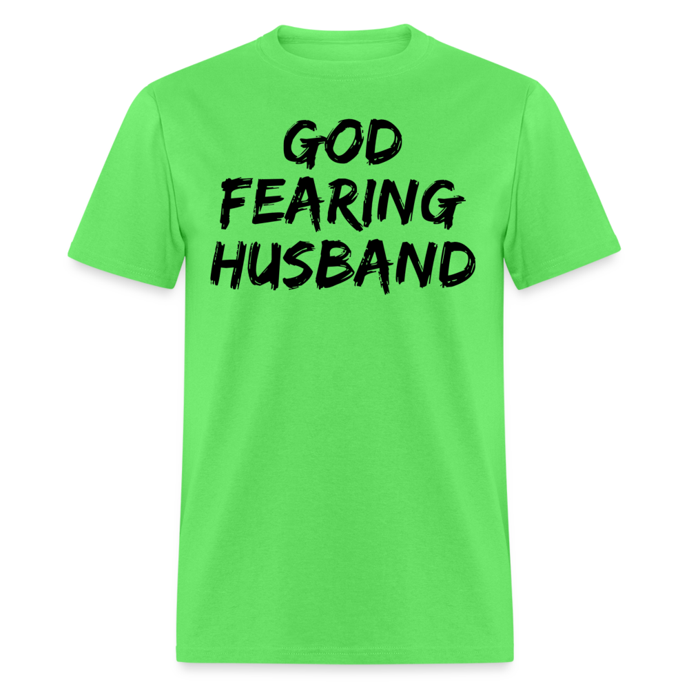 God Fearing Husband T-Shirt - kiwi