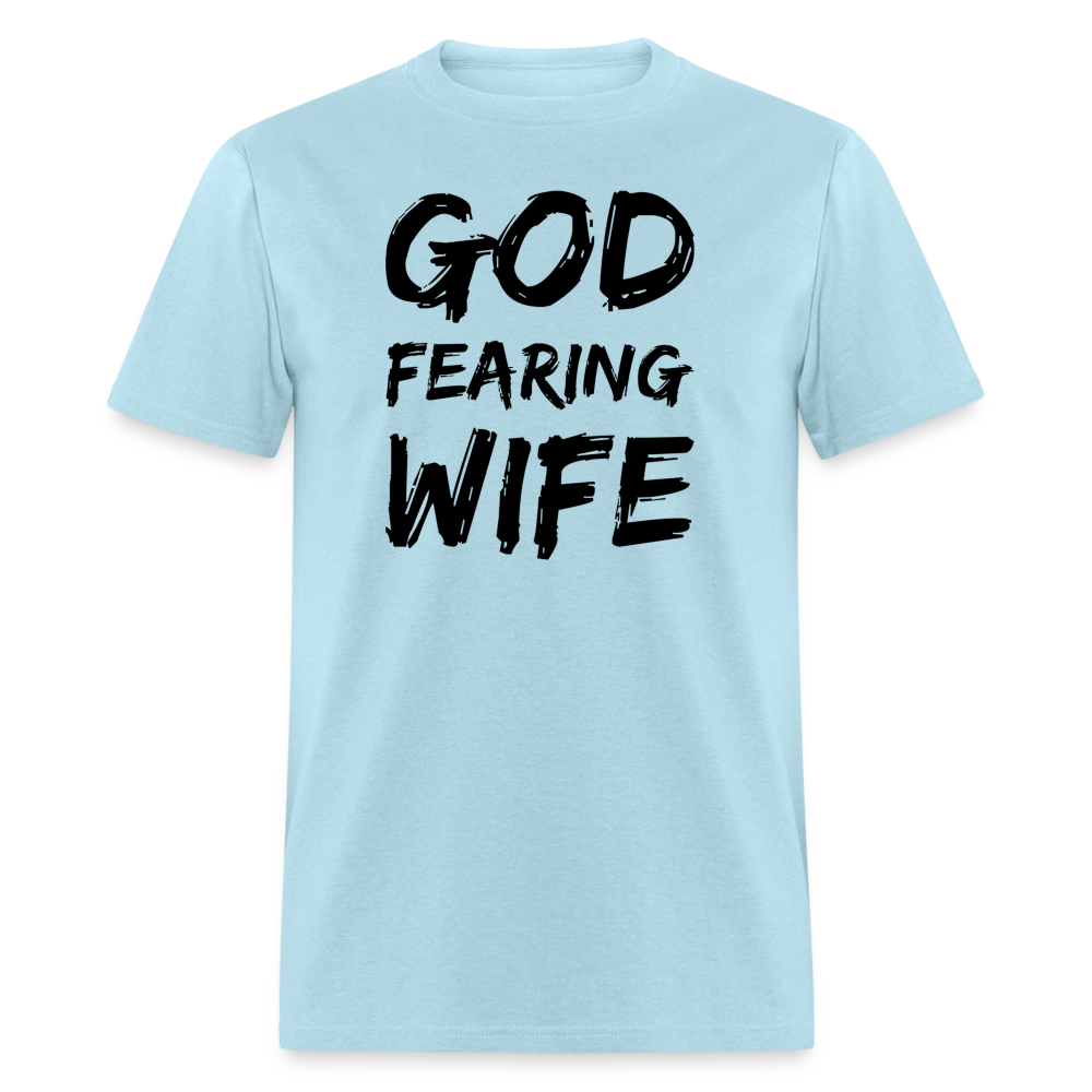 God Fearing Wife T-Shirt - powder blue