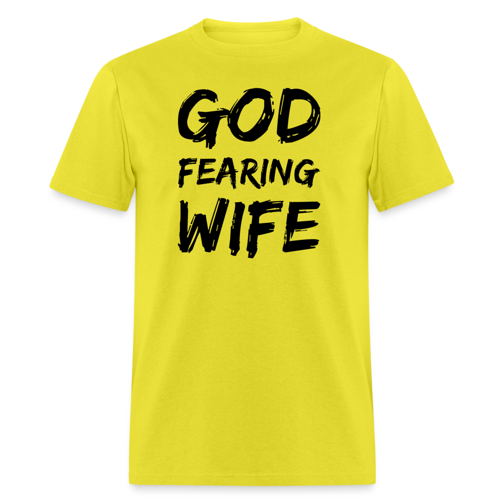 God Fearing Wife T-Shirt - yellow