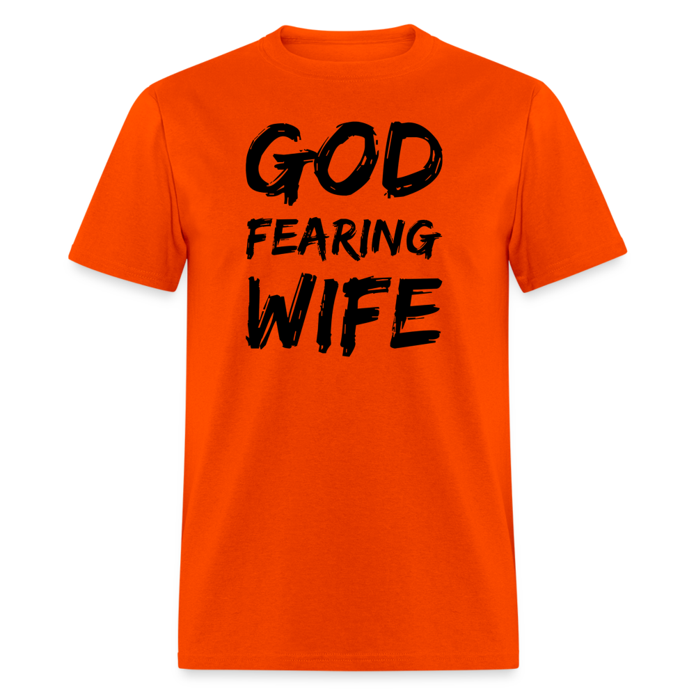 God Fearing Wife T-Shirt - orange