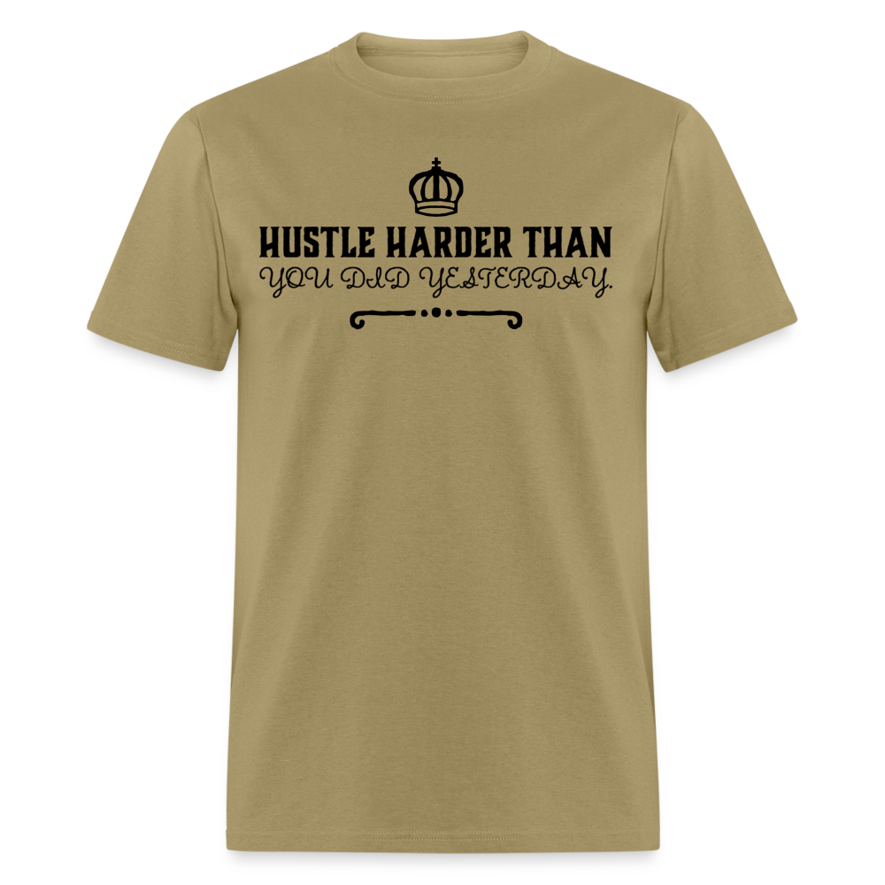 Hustle Harder T-Shirt - khaki