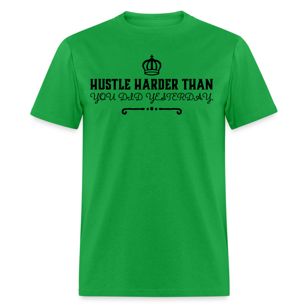 Hustle Harder T-Shirt - bright green