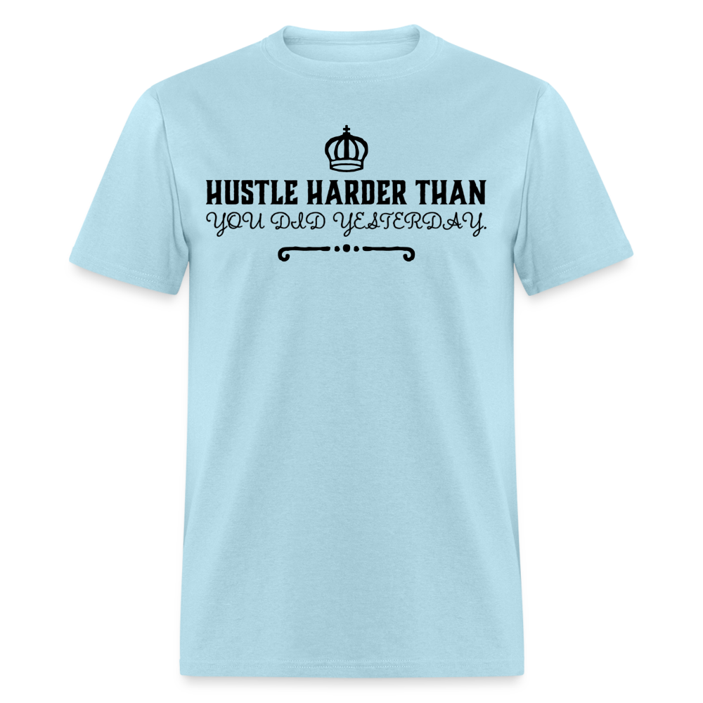 Hustle Harder T-Shirt - powder blue