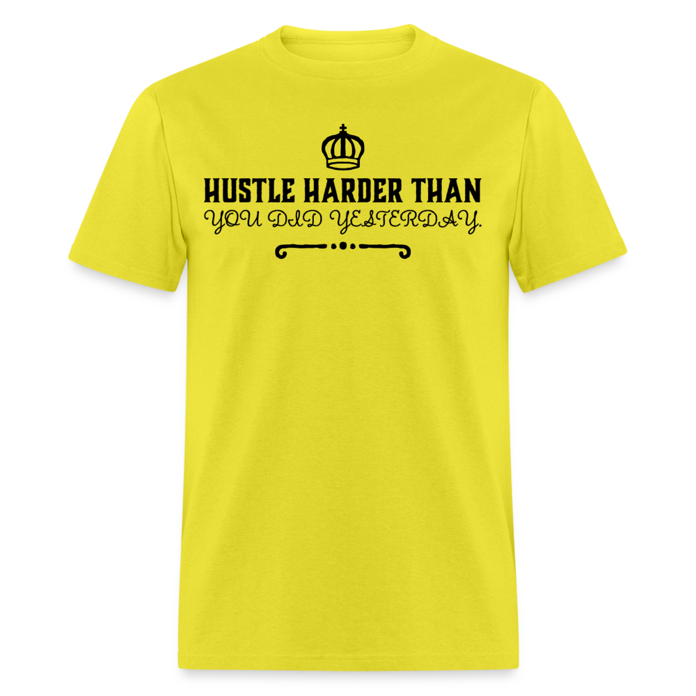 Hustle Harder T-Shirt - yellow