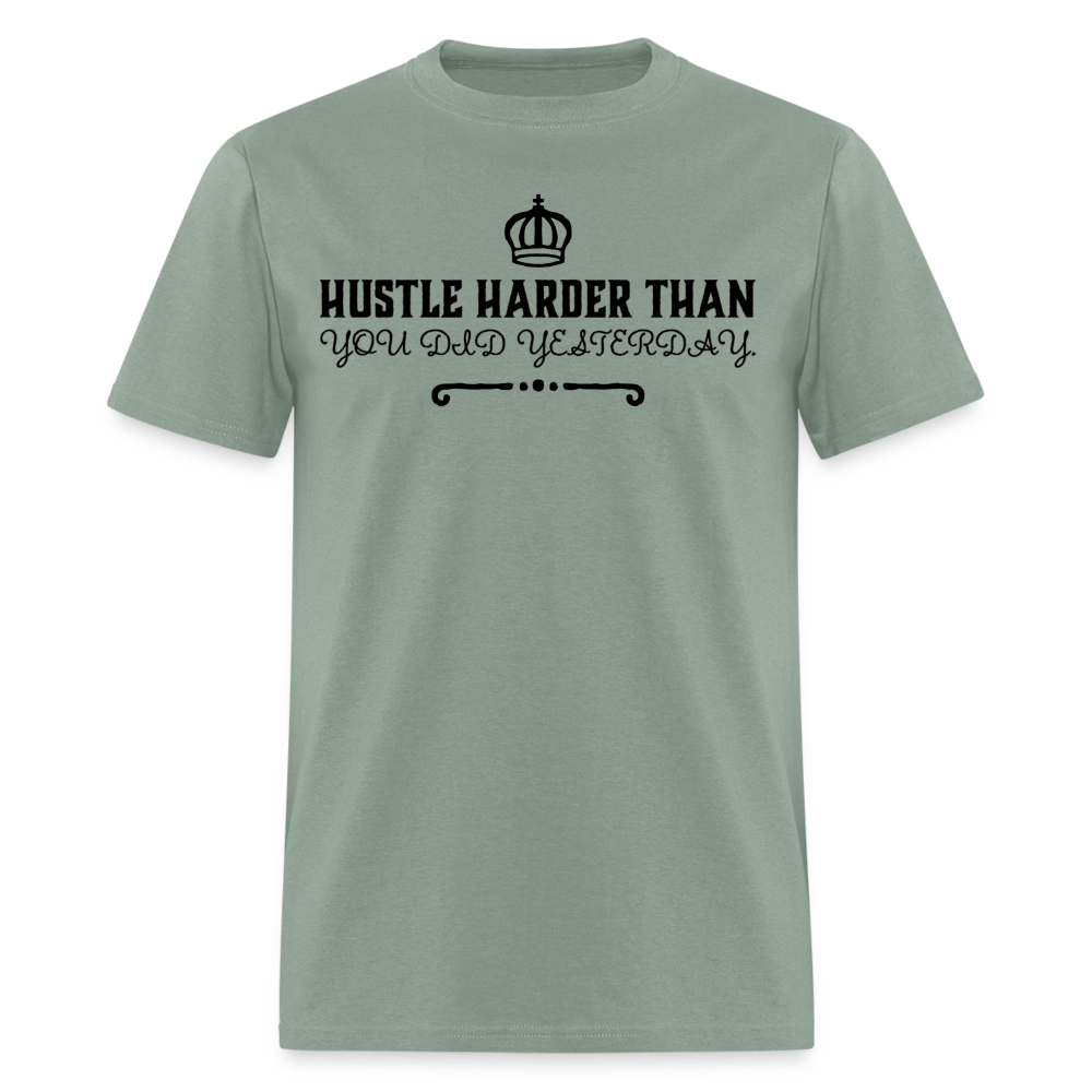Hustle Harder T-Shirt - sage