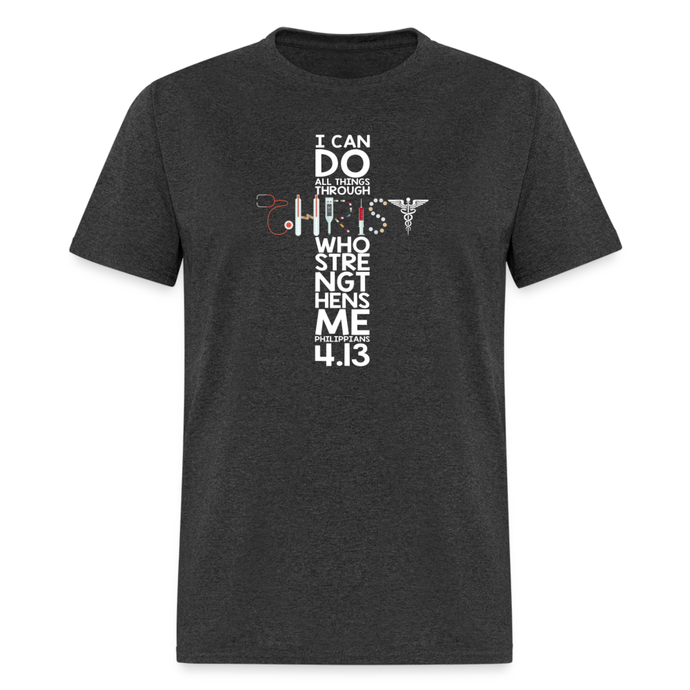 I can do all things T-Shirt - heather black