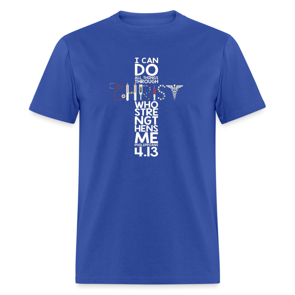I can do all things T-Shirt - royal blue