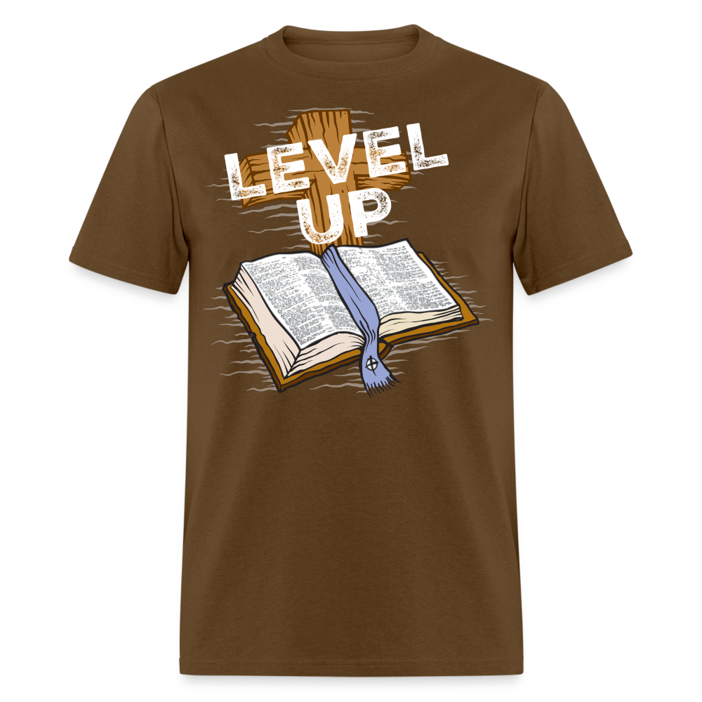 Level Up Reversed T-Shirt - brown
