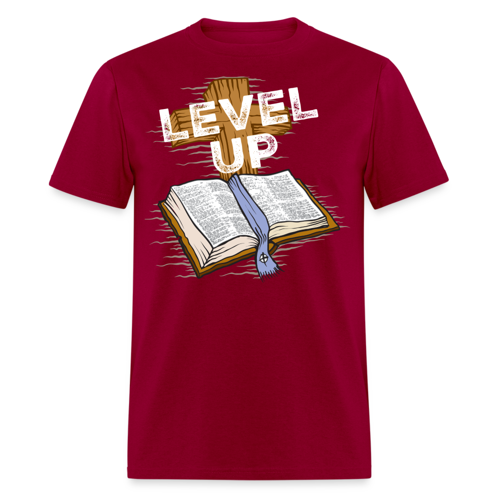 Level Up Reversed T-Shirt - dark red