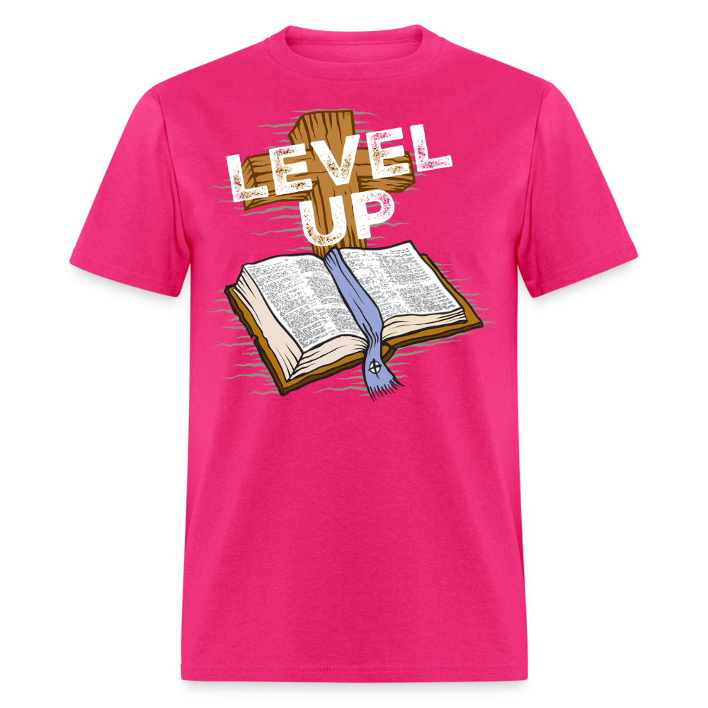 Level Up Reversed T-Shirt - fuchsia