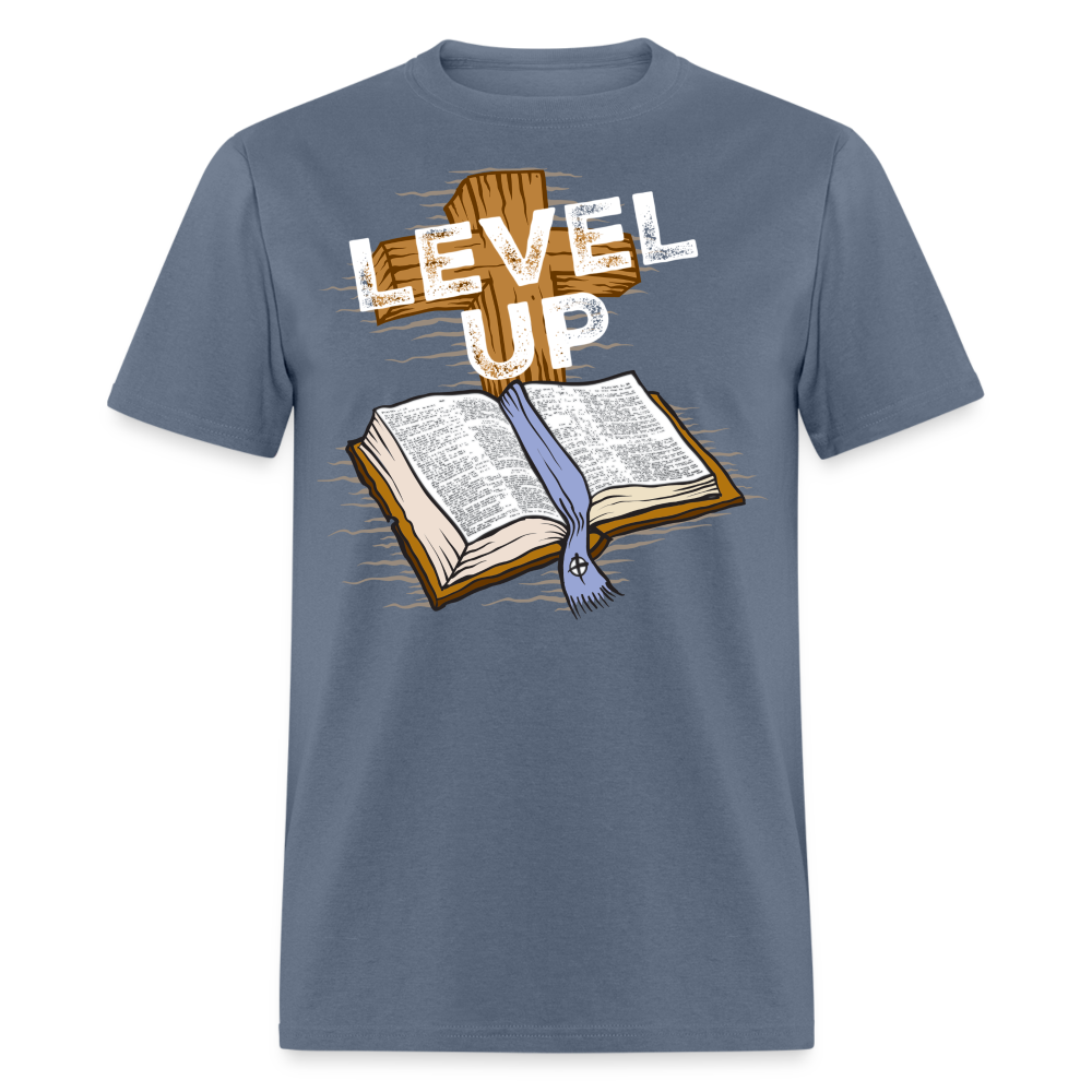 Level Up Reversed T-Shirt - denim