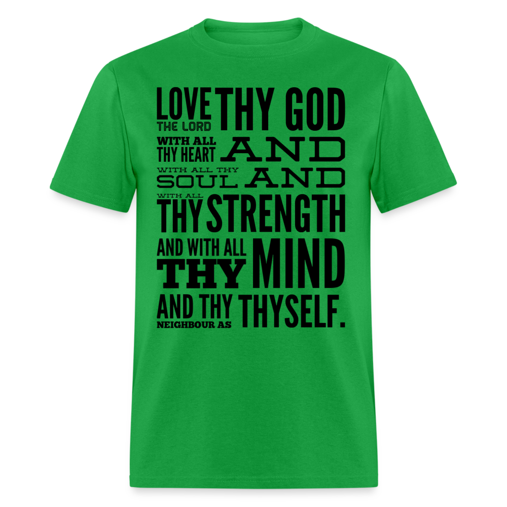Love Thy God T-Shirt - bright green