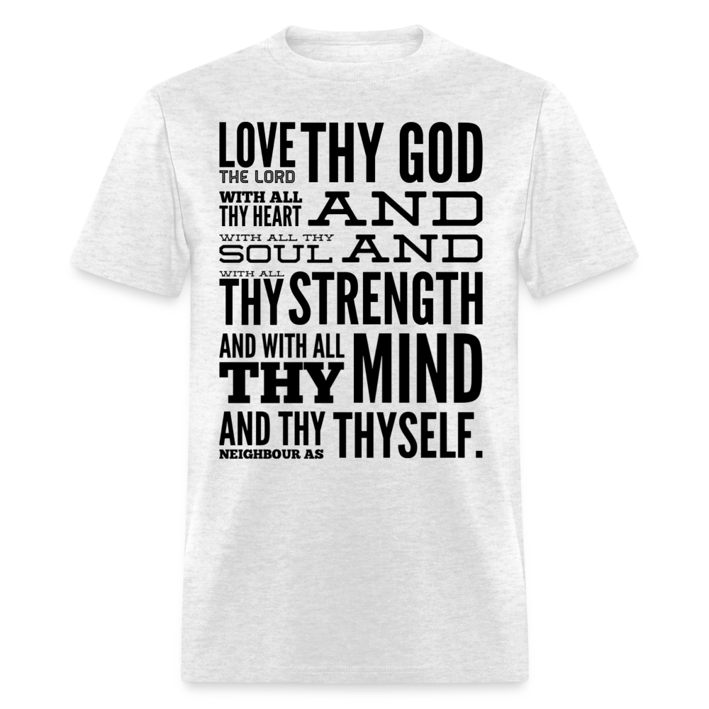 Love Thy God T-Shirt - light heather gray