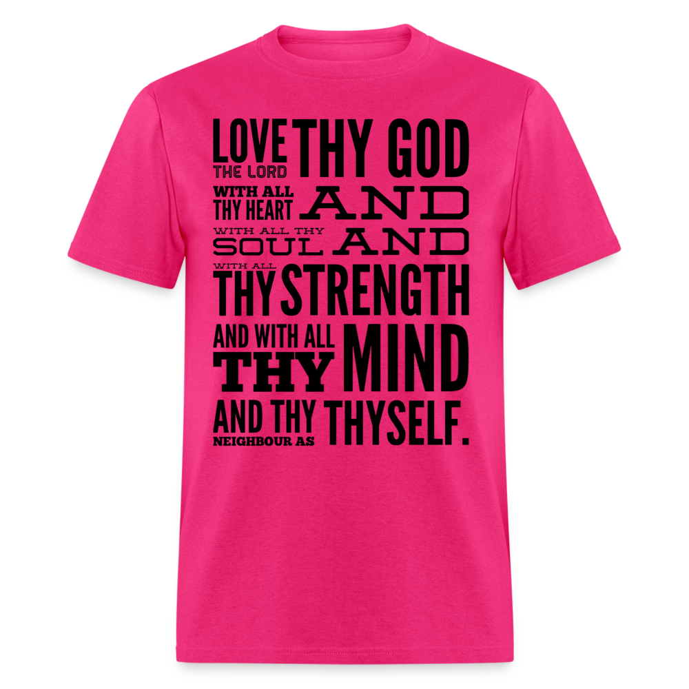 Love Thy God T-Shirt - fuchsia