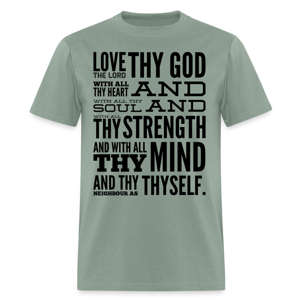 Love Thy God T-Shirt - sage
