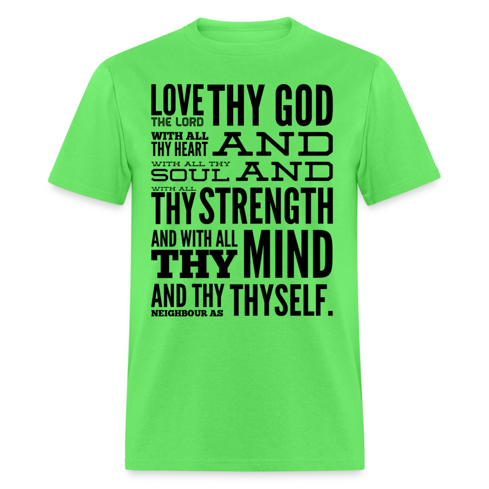 Love Thy God T-Shirt - kiwi