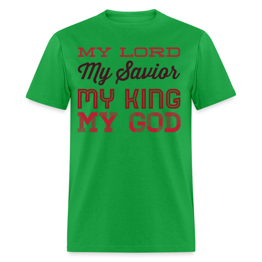 My Lord, Savior, King, God T-Shirt - bright green
