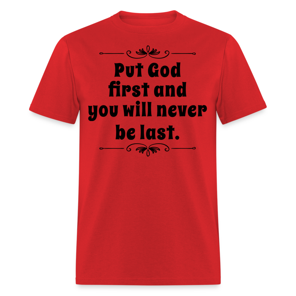 Put God First T-Shirt - red