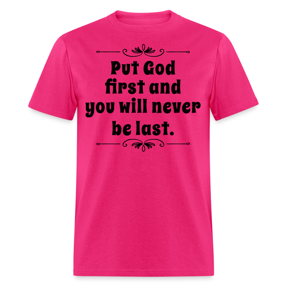 Put God First T-Shirt - fuchsia