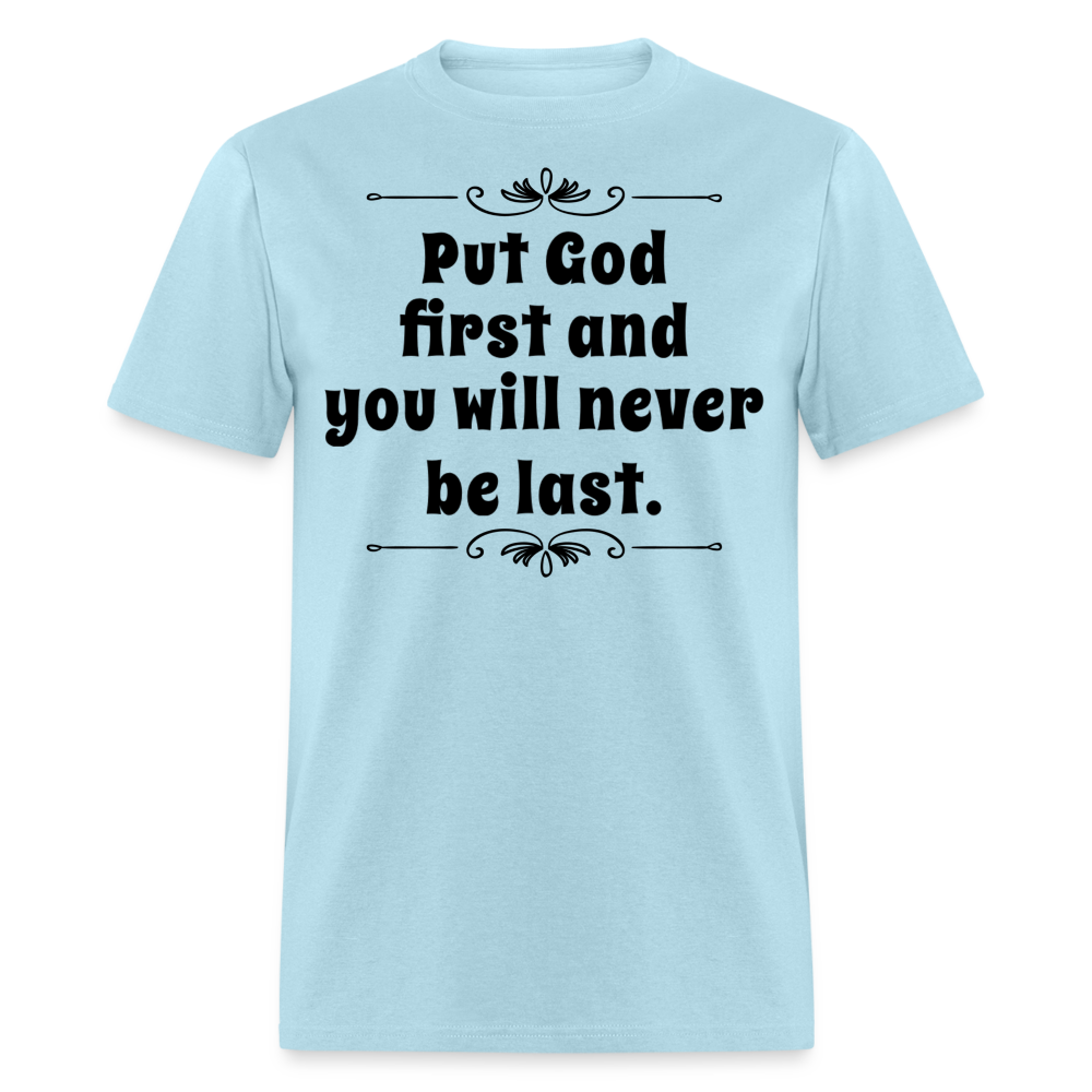 Put God First T-Shirt - powder blue