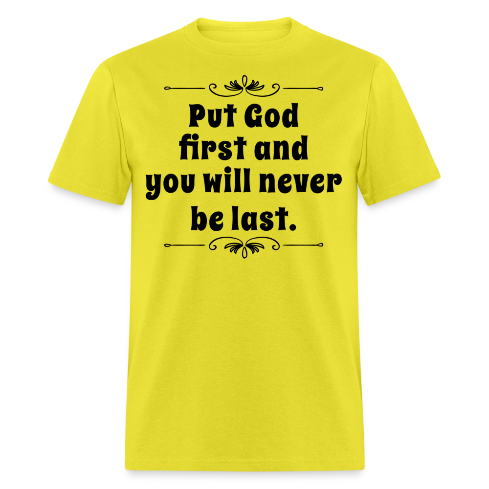 Put God First T-Shirt - yellow
