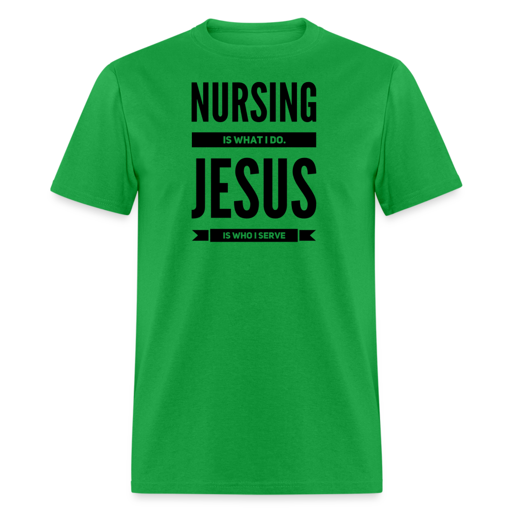 Nursing is what I do T-Shirt - bright green