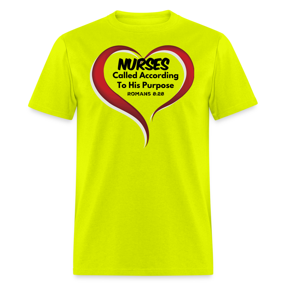Nurses - called according T-Shirt - safety green