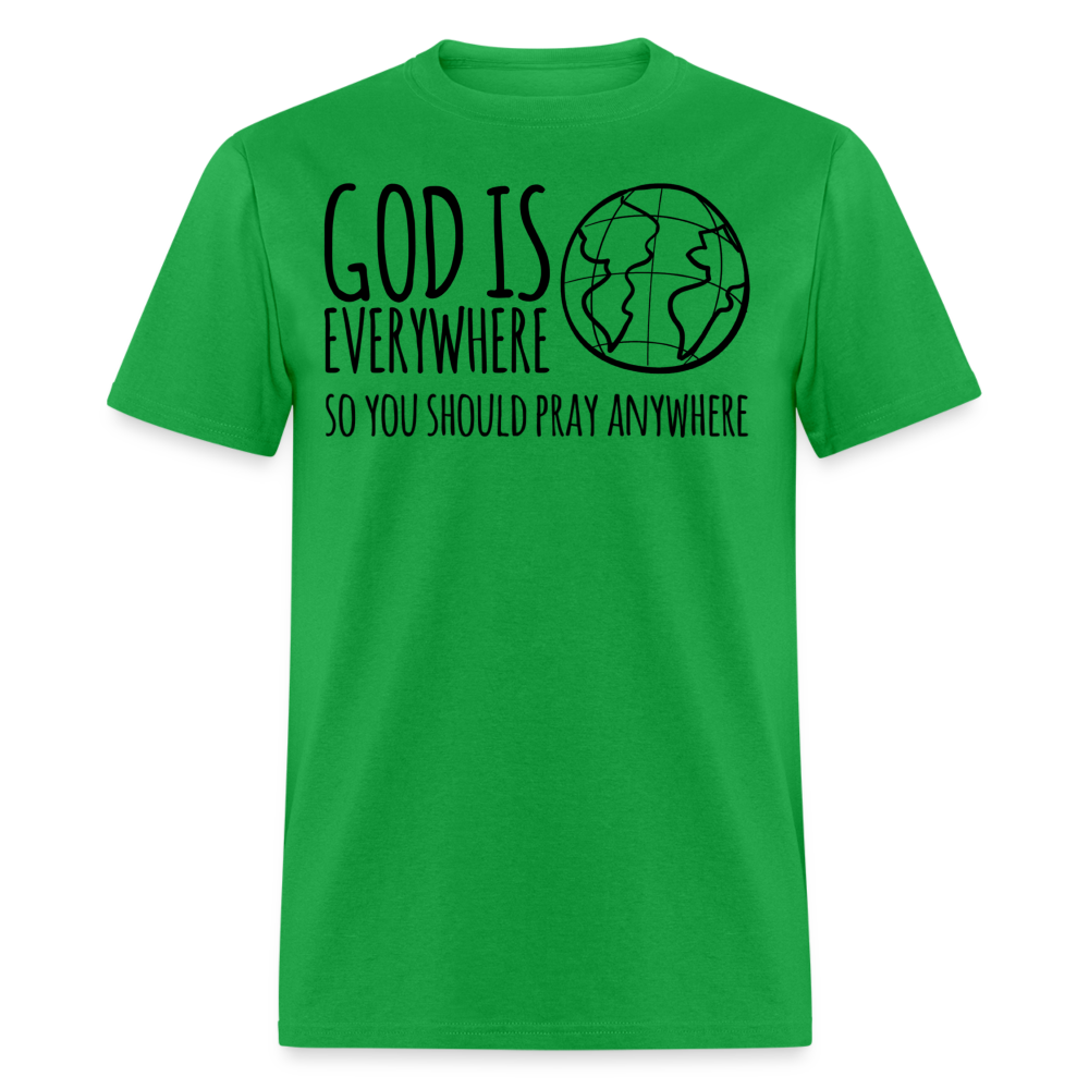 Pray Anywhere T-Shirt - bright green