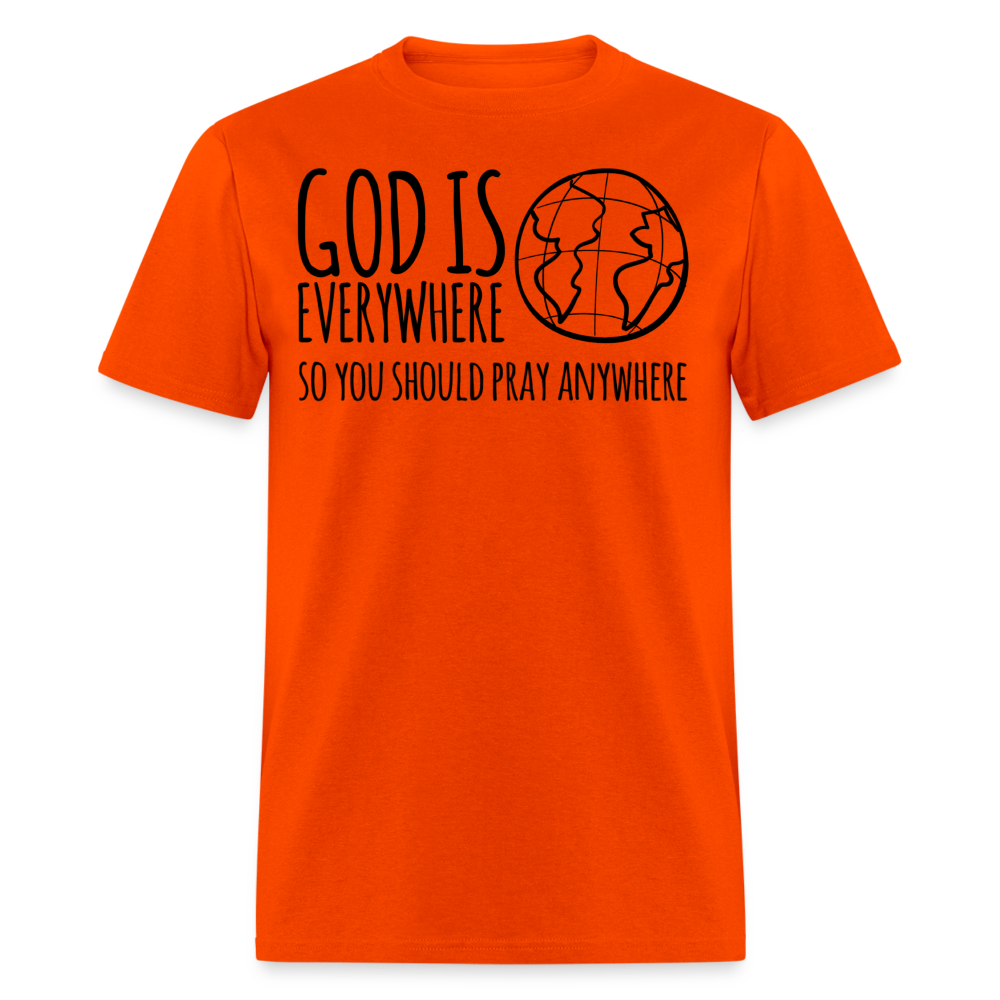 Pray Anywhere T-Shirt - orange