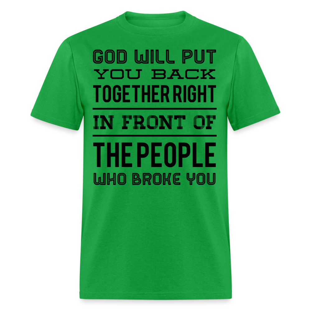 Put you back together T-Shirt - bright green
