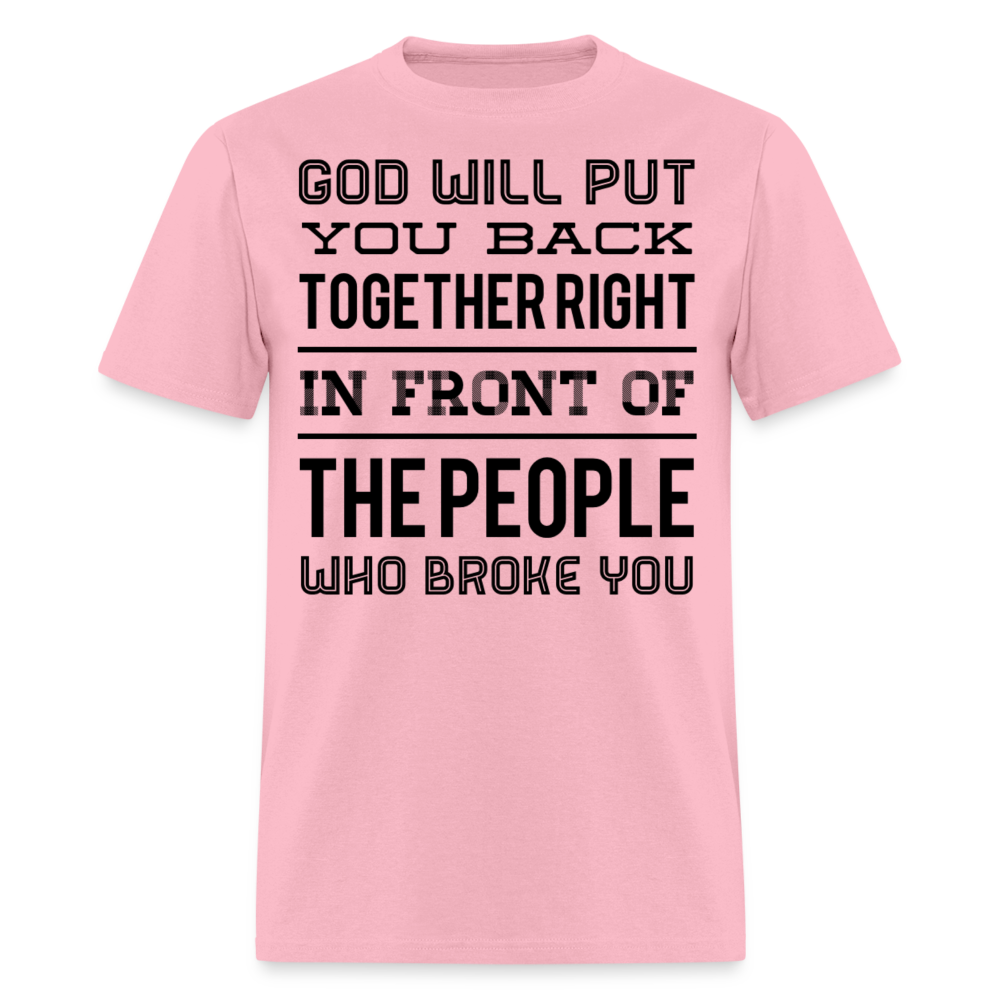 Put you back together T-Shirt - pink