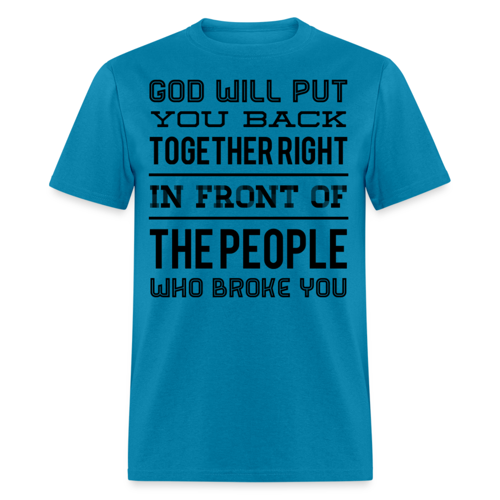 Put you back together T-Shirt - turquoise