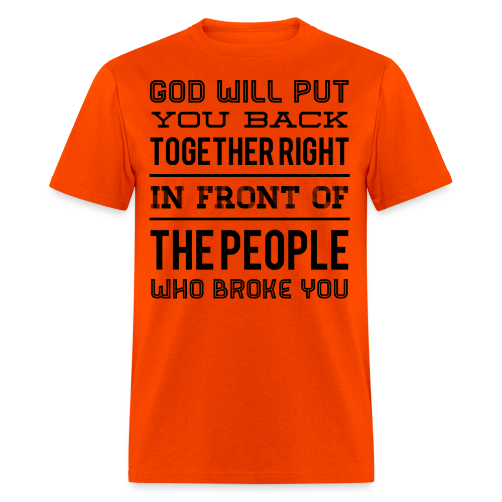 Put you back together T-Shirt - orange