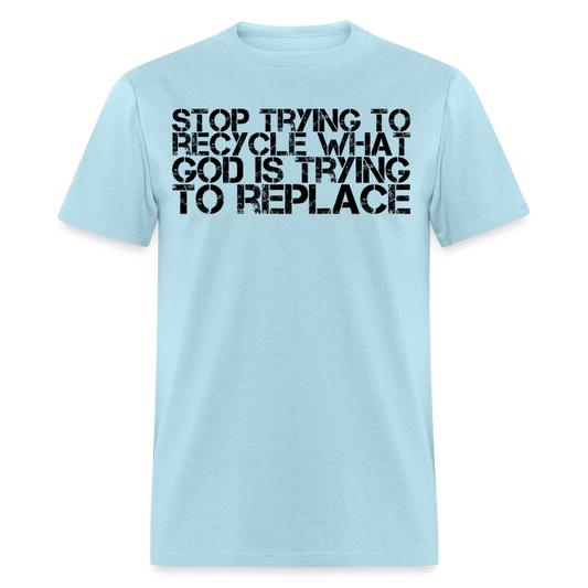 Recycle-Replace T-Shirt - powder blue