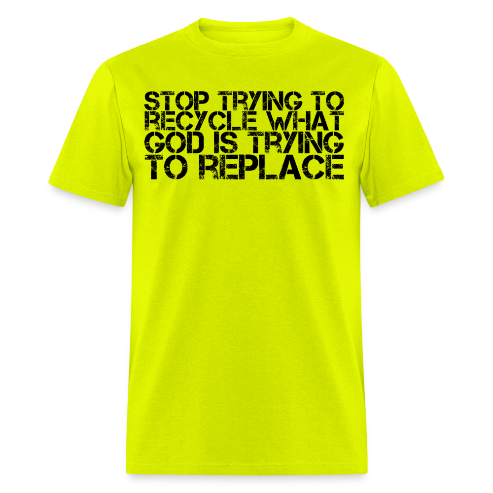 Recycle-Replace T-Shirt - safety green
