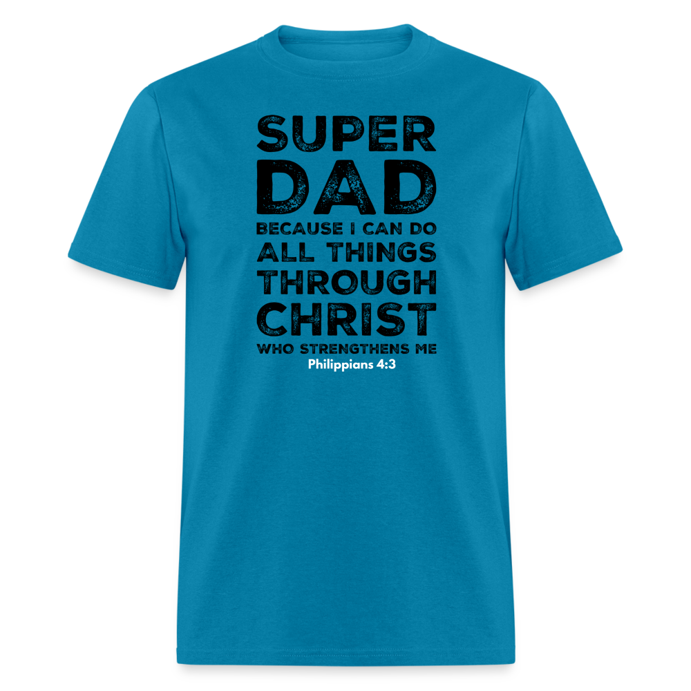 Super Dad T-Shirt - turquoise