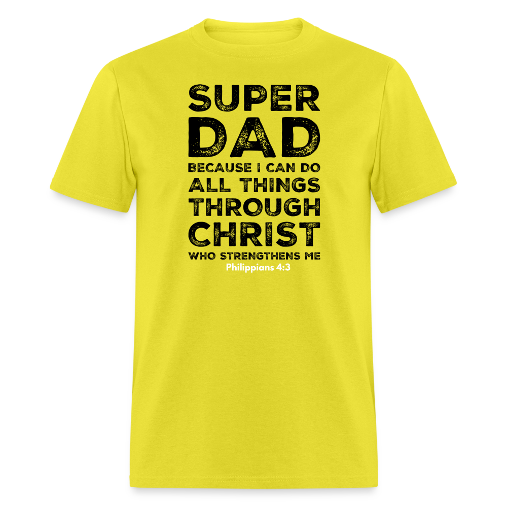 Super Dad T-Shirt - yellow
