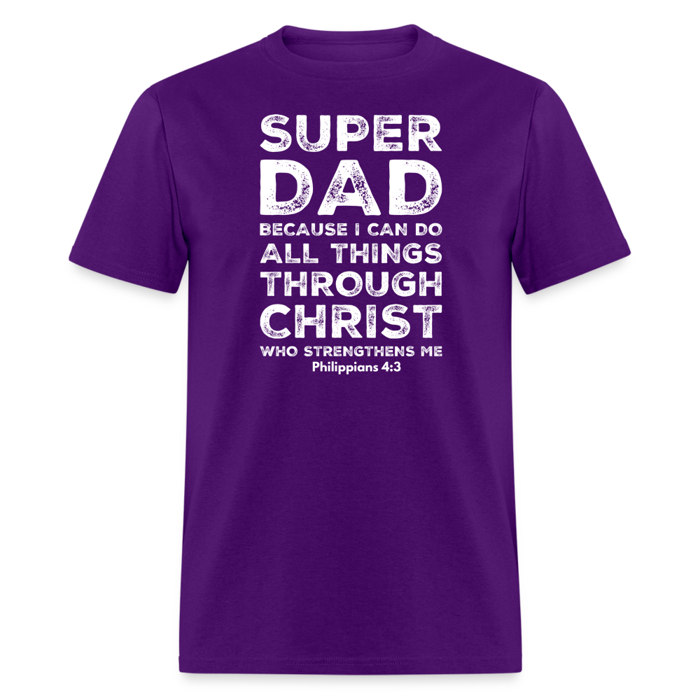 Super Dad Reversed T-Shirt - purple